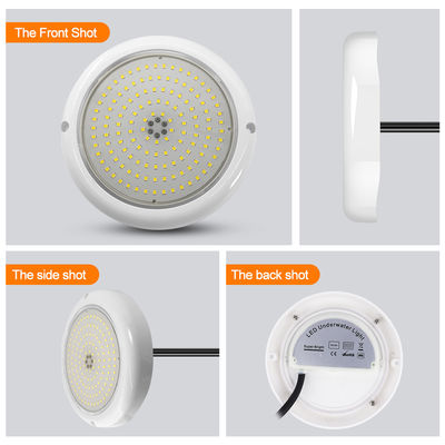 الراتنج إيبوكسي IP68 إضاءة حمام سباحة اللون الأبيض PAR56 مصباح 10W LED ضوء تحت الماء