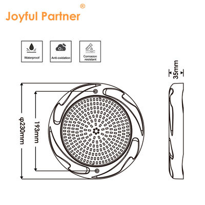 35 واط إضاءة حمام سباحة LED للحمام الخرساني SPA 230 * 35mm ABS المواد AC12V RGB RGBW