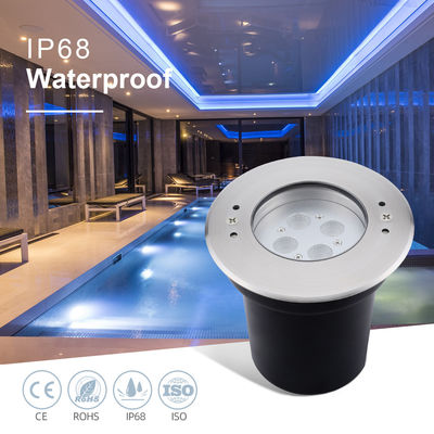 مصابيح LED تحت الماء 4W 8W 12W 24VDC IP68 مقاوم للماء من الفولاذ المقاوم للصدأ 316 RGB 3in1 للمسبحات