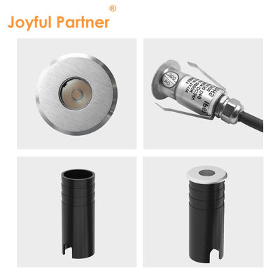 IP67 LED ضوء داخلي صغير من الفولاذ المقاوم للصدأ 316 1W DIA 25MM CREE XPE LED Single Color 3000K