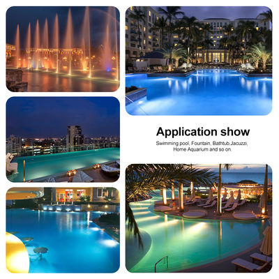 لوحة إضاءة حمام السباحة LED مملوءة براتنج الإيبوكسي، ضوء أبيض دافئ، لمبة بديلة PAR56، ø178*25 مم