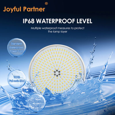 لوحة إضاءة حمام السباحة LED مملوءة براتنج الإيبوكسي، ضوء أبيض دافئ، لمبة بديلة PAR56، ø178*25 مم