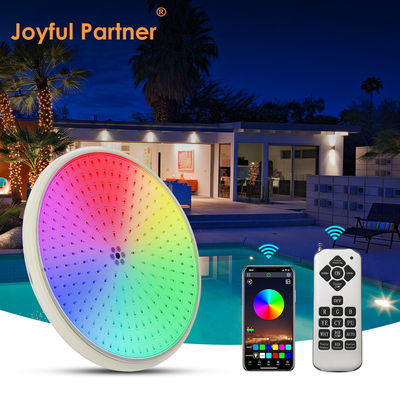 IP68 مقاوم للماء RGB / RGBW تغيير اللون البركة الأضواء المسطحة مع الراتنج مليء حمام السباحة الضوء تحت الماء