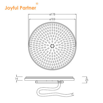 مصدر ضوء سباحة LED AC12V رقيق للغاية 18W 25W 35W استبدال سهل