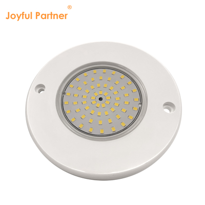 مصابيح حمام سباحة تحت الماء DC12V 10W IP68 بلاستيكية بالكامل RGB 100% التحكم المتزامن