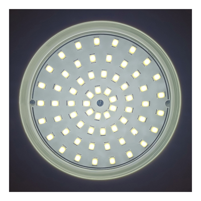 مصابيح حمام سباحة تحت الماء DC12V 10W IP68 بلاستيكية بالكامل RGB 100% التحكم المتزامن