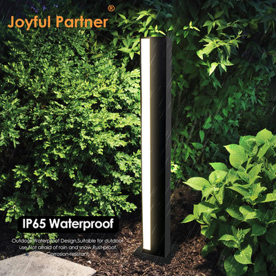  إضاءة عمودية خارجية بتقنية LED مربعة من الألومنيوم المطلي بمسحوق طاقة، مصباح CREE LED، تيار متردد 100-265 فولت، الأبعاد: 110 مم (طول) * 110 مم (عرض) * 900 مم (ارتفاع)، تصنيف IP65 للاستخدام في الحديقة