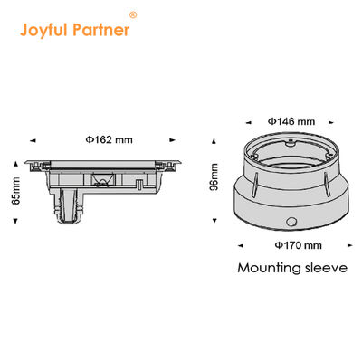ضوء مسبح خارجي DC24V 12W RGB زجاج شفاف 316 ستانلس ستيل IP68 لمشاريع الصيانة