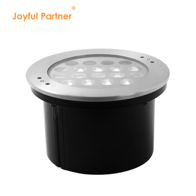 ضوء غاطس تحت الماء DC24V 18W RGB من الفولاذ المقاوم للصدأ 316 مع جهاز تحكم عن بعد ومحول