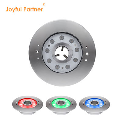 Led Water Jet Fountain Lights Outdoor IP68 Waterproof Stainless Steel Rgb Dmx Round Ring Underwater Pump for Fountains