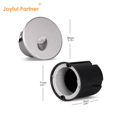 تخصيص أضواء الدرج الغائرة AC220V جسم ألومنيوم مصبوب بالقالب مع غلاف تثبيت بلاستيكي للسلالم