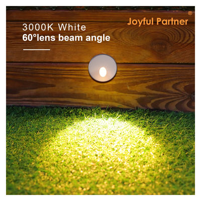 تخصيص أضواء الدرج الغائرة AC220V جسم ألومنيوم مصبوب بالقالب مع غلاف تثبيت بلاستيكي للسلالم