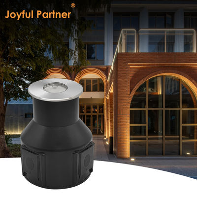 ضوء تحت الأرض IP67 متأرجح الجهد المنخفض 1W 3W 3000K DC24v شكل مربع مستدير مع غطاء الأمامي من الفولاذ المقاوم للصدأ