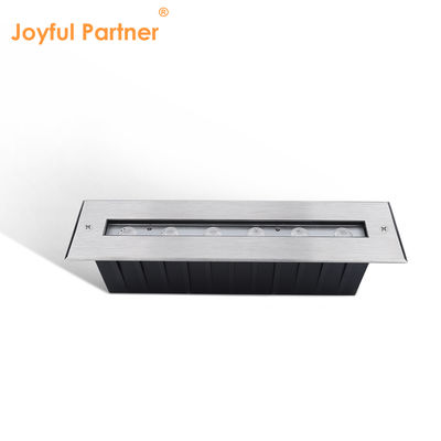 IP68 إضاءة تحت الماء RGB لون الفولاذ المقاوم للصدأ 316L 6 * 2W DC24V DMX 512 قابلة للتحكم للستائر المائية