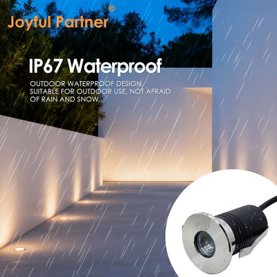 RGB LED Underground Light 3 واطات DC24V زاوية شعاع 30 درجة IP67 الحجم الصغير مع تصميم مضاد للوهج