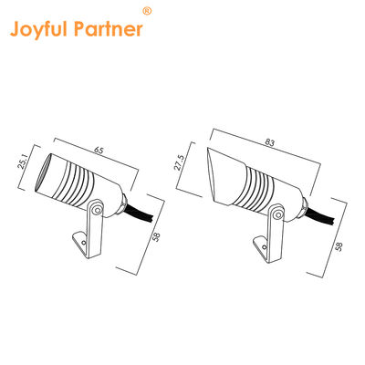 ضوء غاسل الجدران للمناظر الطبيعية الخارجية 1 واط IP65 DC24V إضاءة حديقة بيضاء دافئة للأشجار والجدران