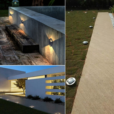 مصباح الدرج الزاوية LED الألومنيوم النقي 6063 السكن 10W OSRAM SMD 316 الفولاذ المقاوم للصدأ