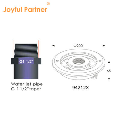 ضوء مصدر LED DMX 512 مدرج مثبت IP68 12W 24W RGB فولاذ المقاوم للصدأ طائرة الماء