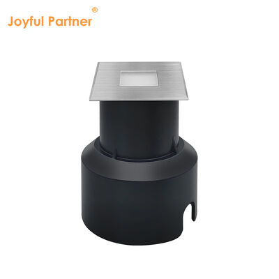مصابيح LED تحت الأرض 3W شكل مربع 304 أو 316 الفولاذ المقاوم للصدأ 45 * 45MM الإطار الألومنيوم الجسم الصب الصب