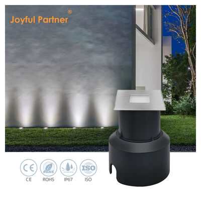 مصابيح LED تحت الأرض 3W شكل مربع 304 أو 316 الفولاذ المقاوم للصدأ 45 * 45MM الإطار الألومنيوم الجسم الصب الصب