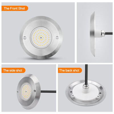 مصباح حمام سباحة IP68 تحت الماء PAR 56 6W SMD2835 الأبعاد 110*34 مم رفيع للغاية 10 مم