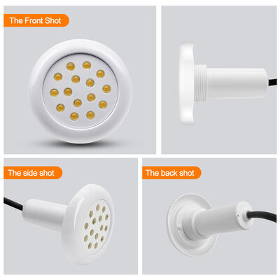 AC12V حمام سباحة ضوء RGB تحت الماء 6W SMD5050 جهاز كمبيوتر منزلي ديكور مع 18 مفتاحا جهاز تحكم عن بعد