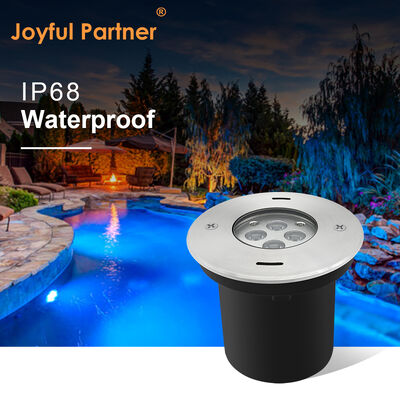 ضوء LED تحت الماء DIA110MM 4W 8W DC24V 316 الغطاء الأمامي من الفولاذ المقاوم للصدأ مع صندوق أسود بلاستيكي