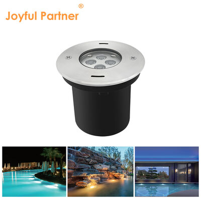 جهاز إضاءة LED تحت الماء مثبت في السقف 4*2.5 واط RGB3in1 DMX 24 فولت IP68 هيكل من الفولاذ المقاوم للصدأ