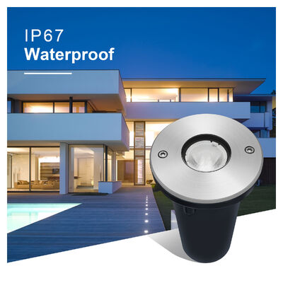 مصباح LED مدفون تحت الأرض IP67 1W 3W DIA67MM DC24V الأرضية المقاومة للماء للجناح الخارجي
