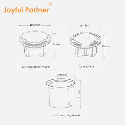 القيادة فوق الضوء 1/2/4- الجانب الجانبي 8W CREE COB LED غطاء الألومنيوم الدائم للاستخدام في الرصيف في الهواء الطلق