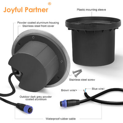 القيادة فوق الضوء 1/2/4- الجانب الجانبي 8W CREE COB LED غطاء الألومنيوم الدائم للاستخدام في الرصيف في الهواء الطلق