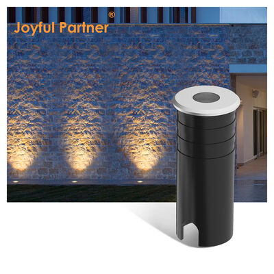 LED Uplight 316 غطاء من الفولاذ المقاوم للصدأ هيكل مصباح ألومنيوم زجاج مقسى IP67 1W أبيض دافئ 3000K