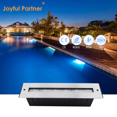 LED Underwater Linear Light IP68 Waterproof DC24V 6W 12W Recessed Mounted 316 Stainless Steel Material For Aquarium Decoration