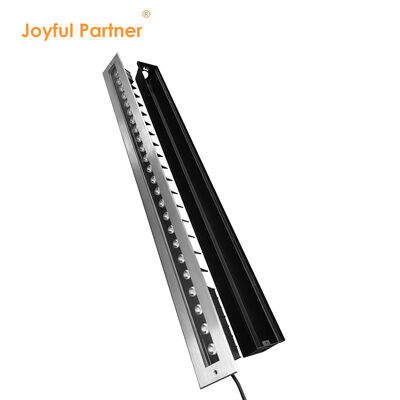 ضوء LED خطي تحت الأرض 12W 24W 48W DC24V 1000MM 1 متر من الفولاذ المقاوم للصدأ