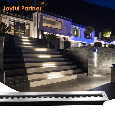 ضوء LED خطي تحت الأرض 12W 24W 48W DC24V 1000MM 1 متر من الفولاذ المقاوم للصدأ