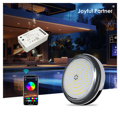 أضواء حمام السباحة الراتنج المملوء شكل مسطح RGB سطح مثبت SMD LED 152mm Dia