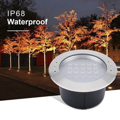 20 واط IP68 حمام سباحة تحت الماء الضوء 316 الفولاذ المقاوم للصدأ مصابيح LED تحت الأرض