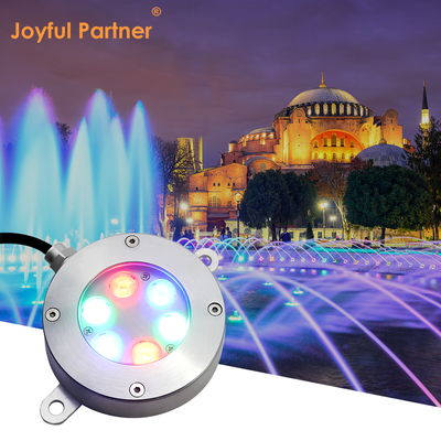 الوصول الجديد RGB 3 في 1 لون قوية 18W 316 الفولاذ المقاوم للصدأ LED سطحي تحت الماء