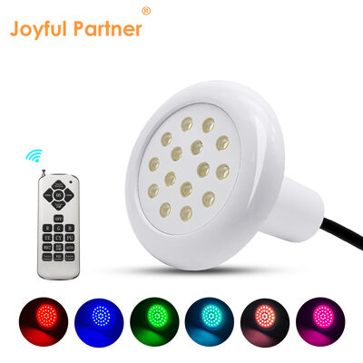 AC12V حمام سباحة ضوء RGB تحت الماء 6W SMD5050 جهاز كمبيوتر منزلي ديكور مع 18 مفتاحا جهاز تحكم عن بعد