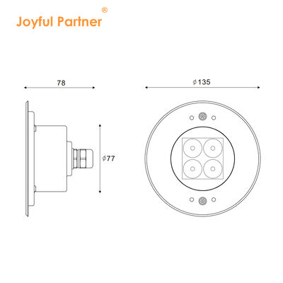 حمام سباحة أضواء تحت الماء تصميم جديد من الفولاذ المقاوم للصدأ 316L